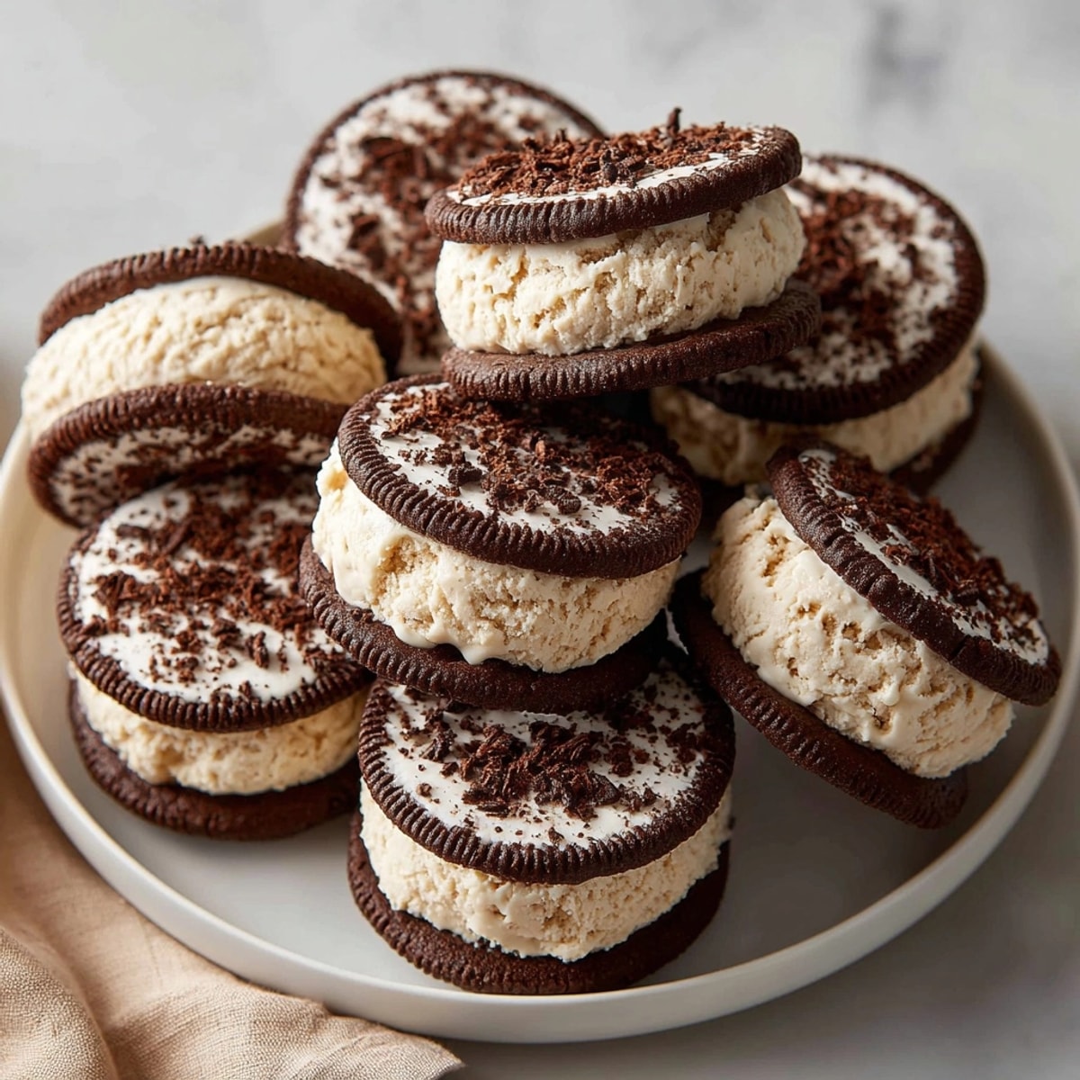 Enjoy the visual of chilled Rebel Float Ice Cream Sandwiches; a classic American dessert, reimagined.