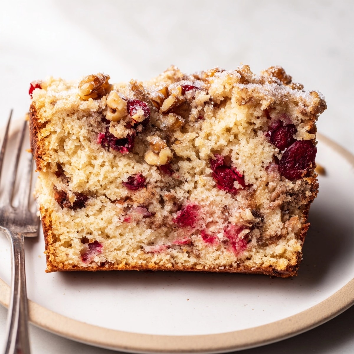 Aromatic Cinnamon Cranberry Breakfast Loaf recipe: moist crumb and sweet-tart flavor.