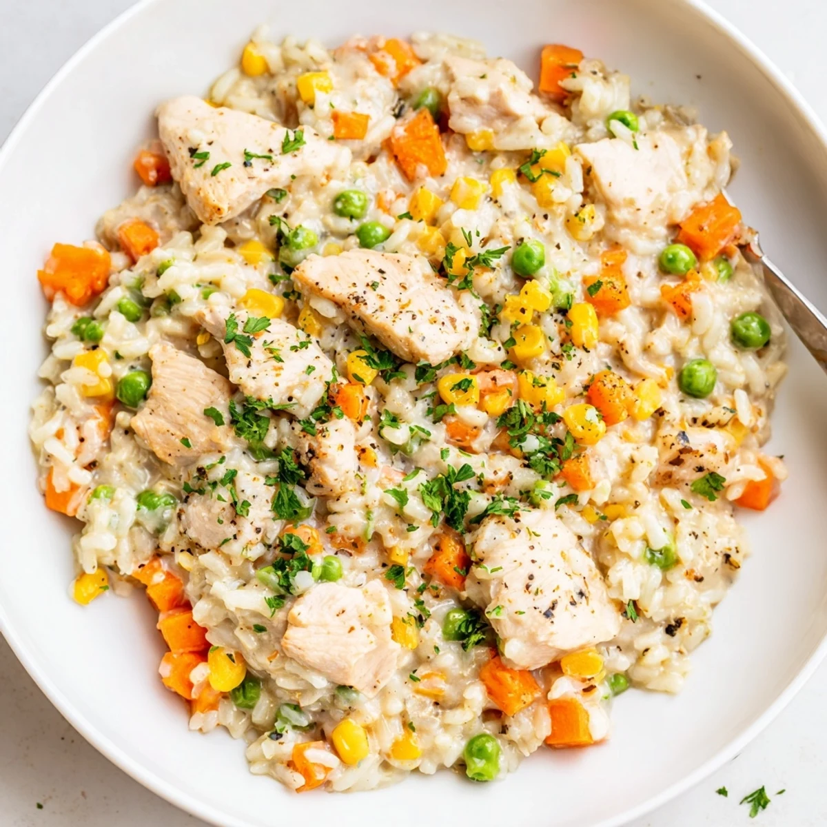 One-Pot Creamy Chicken Rice #106