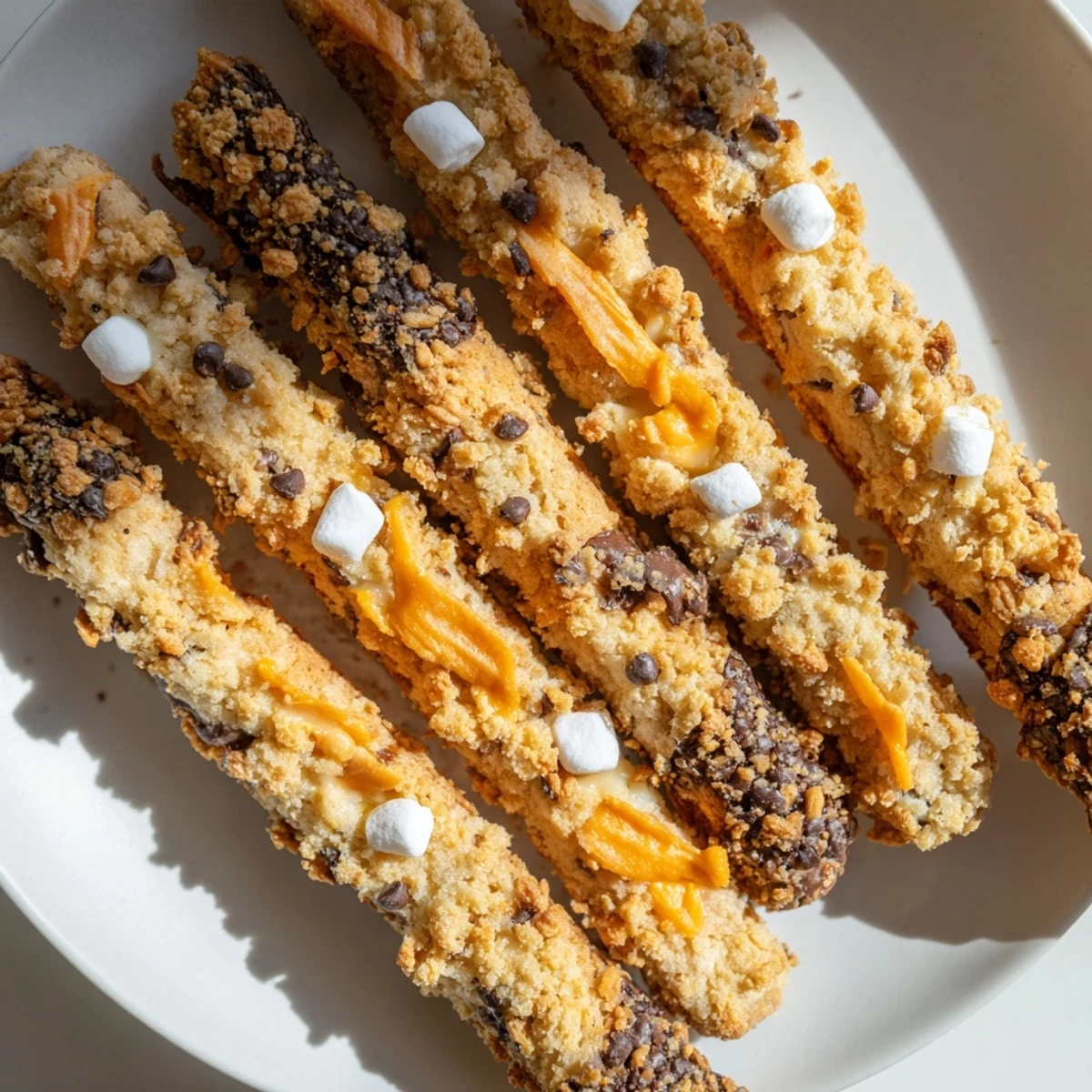 Irresistible Cheesy Jalapeño Smores Cookie Biscuit Sticks featuring spicy jalapeños and rich cheddar.