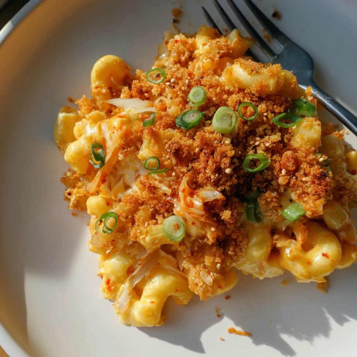 Spicy Kimchi Mac Cheese