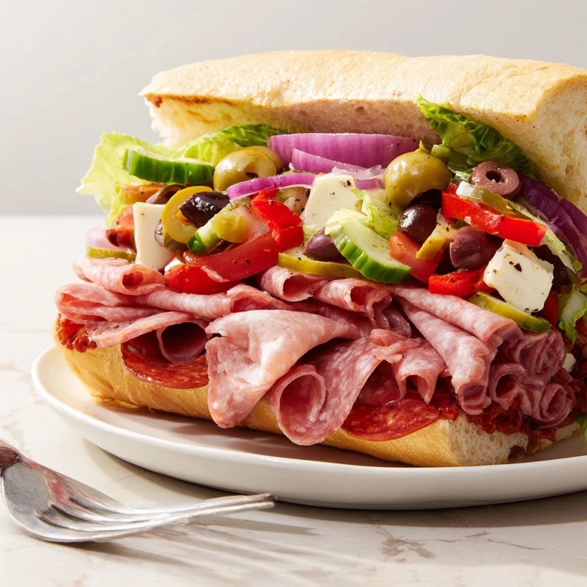 Vibrant Flavor Mash-Up Sandwiches served on toasted rolls, perfect for lunch gatherings.