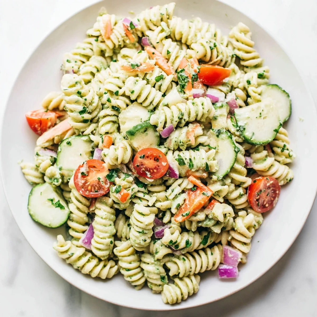 Vegan Hemp Seed Pasta Salad