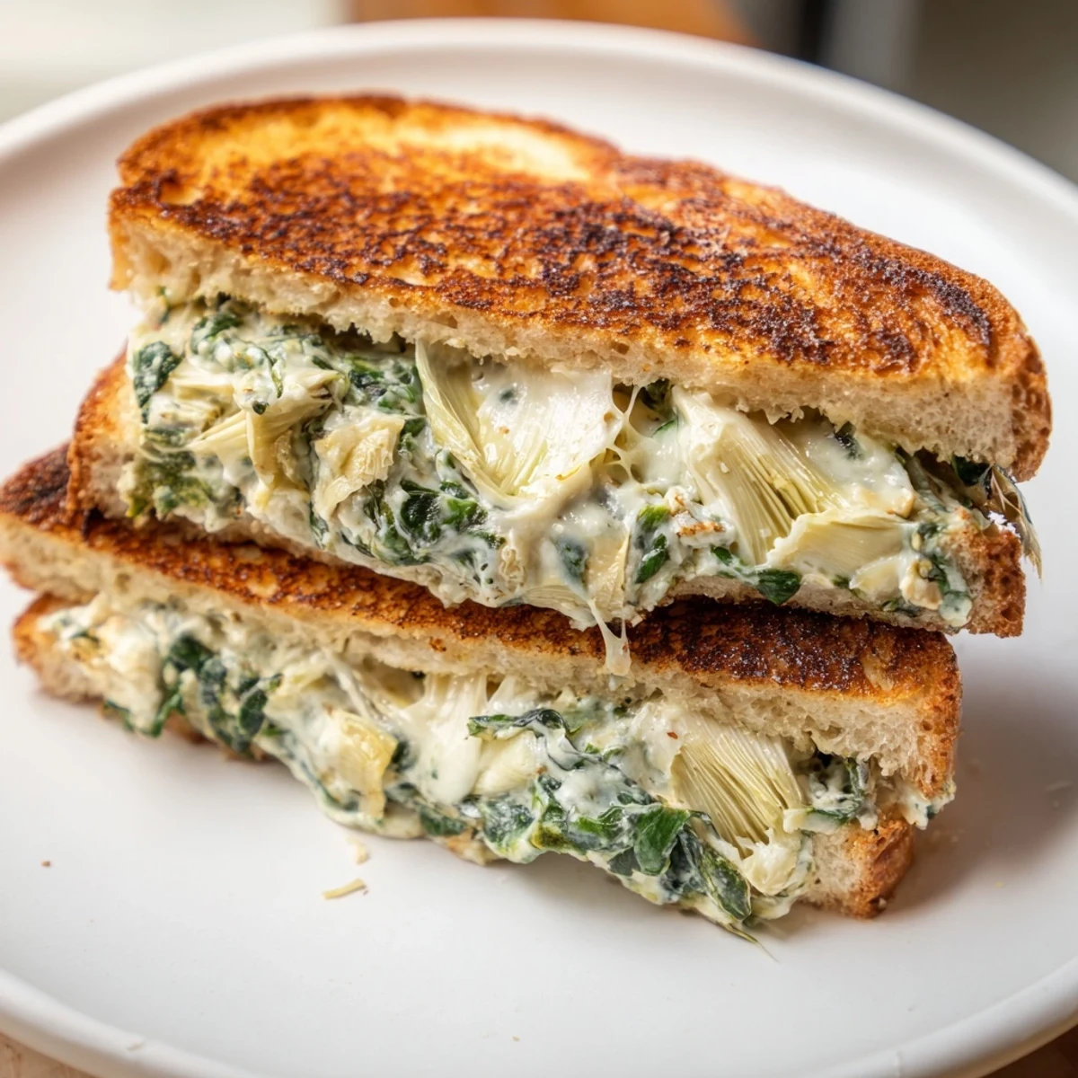 Imagine warm, cheesy Air Fryer Spinach & Artichoke Dip Grilled Cheese, with a delightful, golden crust.