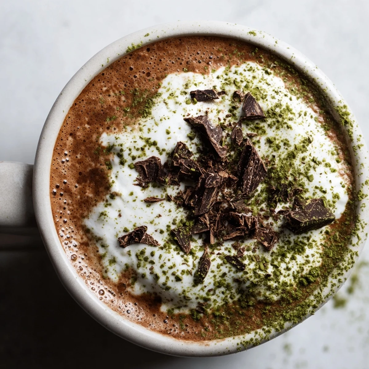 Collagen Peppermint Matcha Latte