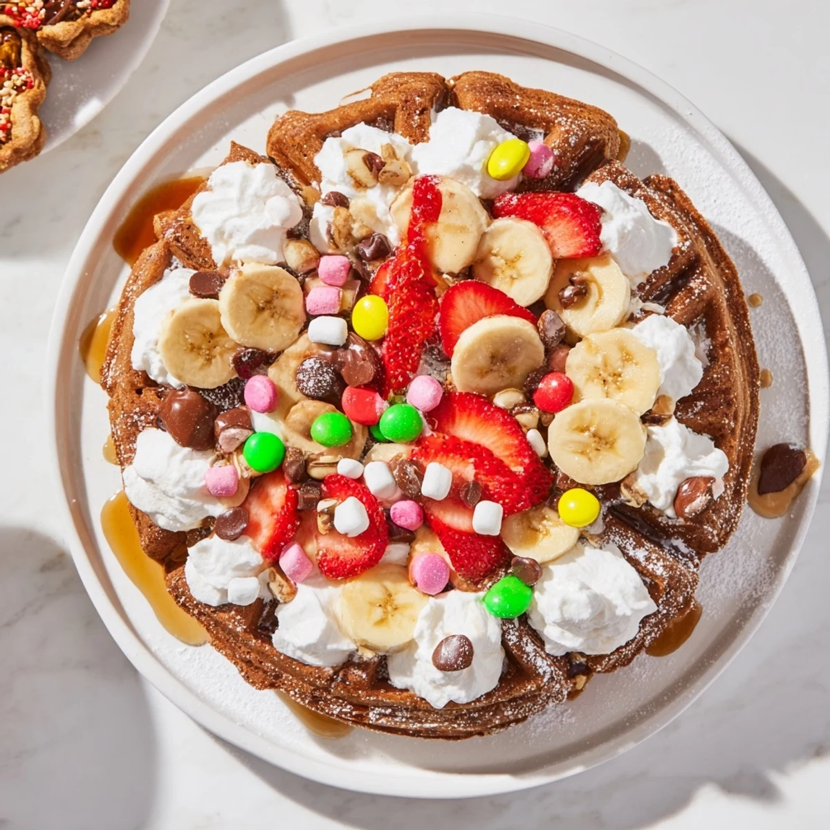 Gingerbread House Waffle Bar