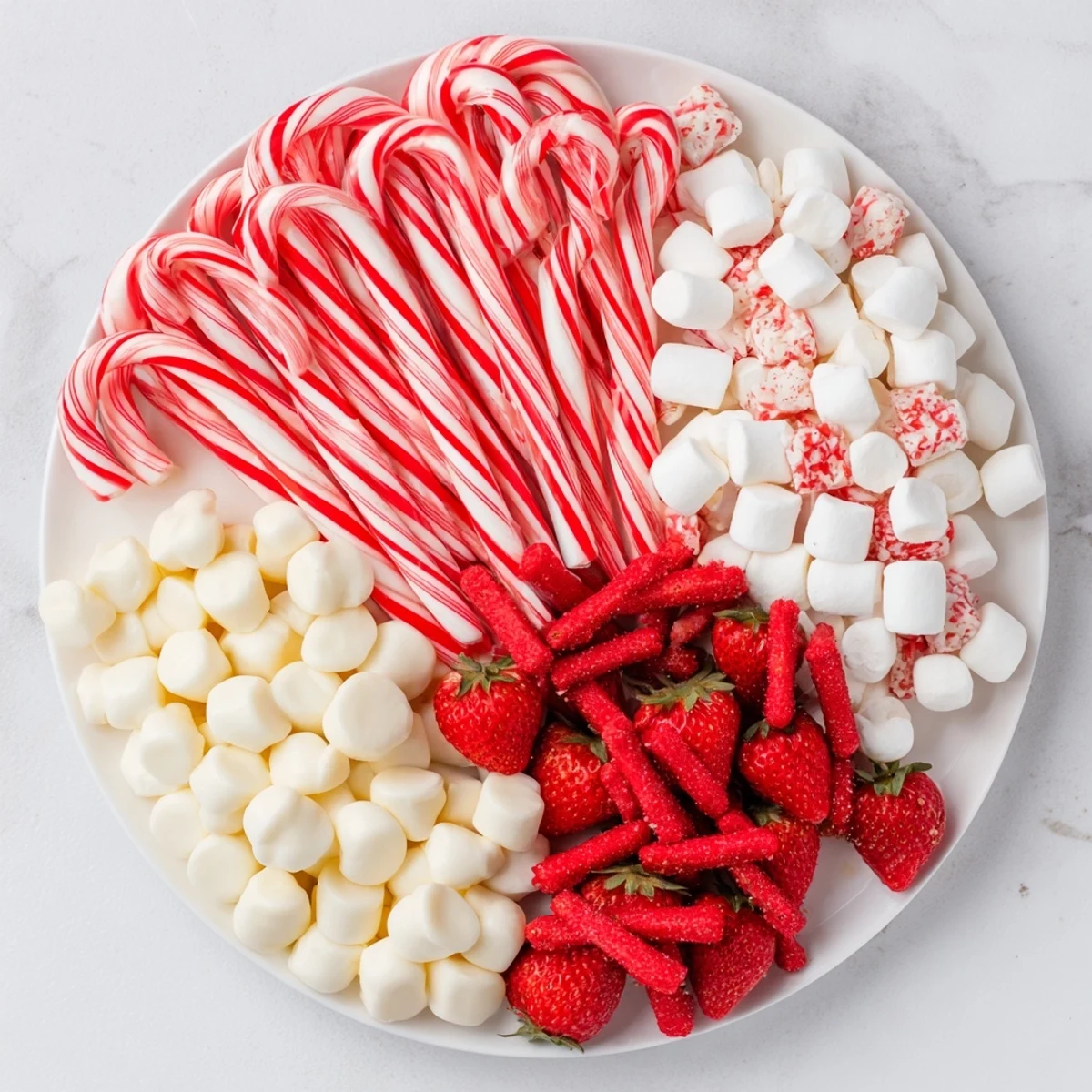 This festive Sweet Board arrangement includes candies and delights, perfect for a special treat.