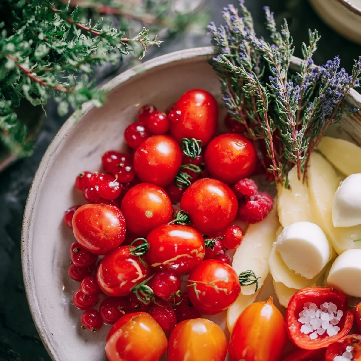 Holly Berry Cluster Platter
