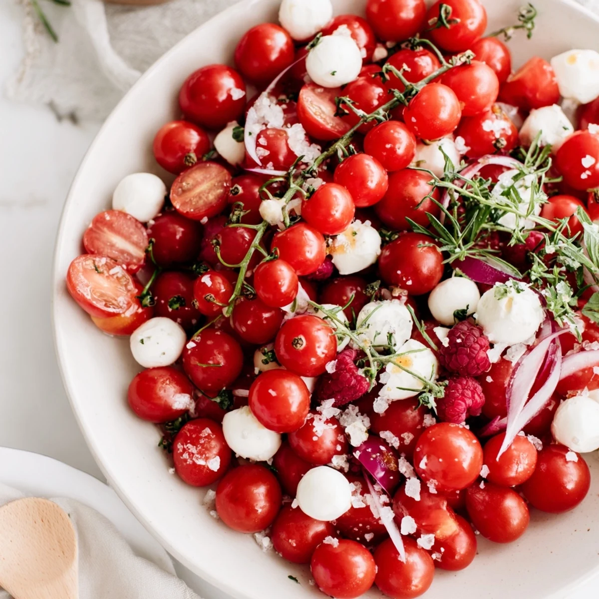 Gorgeous Holly Berry Cluster appetizer: a vibrant, colorful, and fresh snack for any gathering.