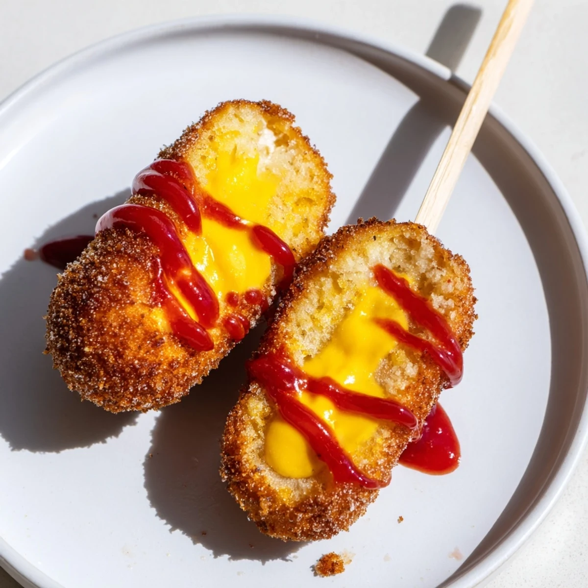 Cheesy Korean Corn Dogs