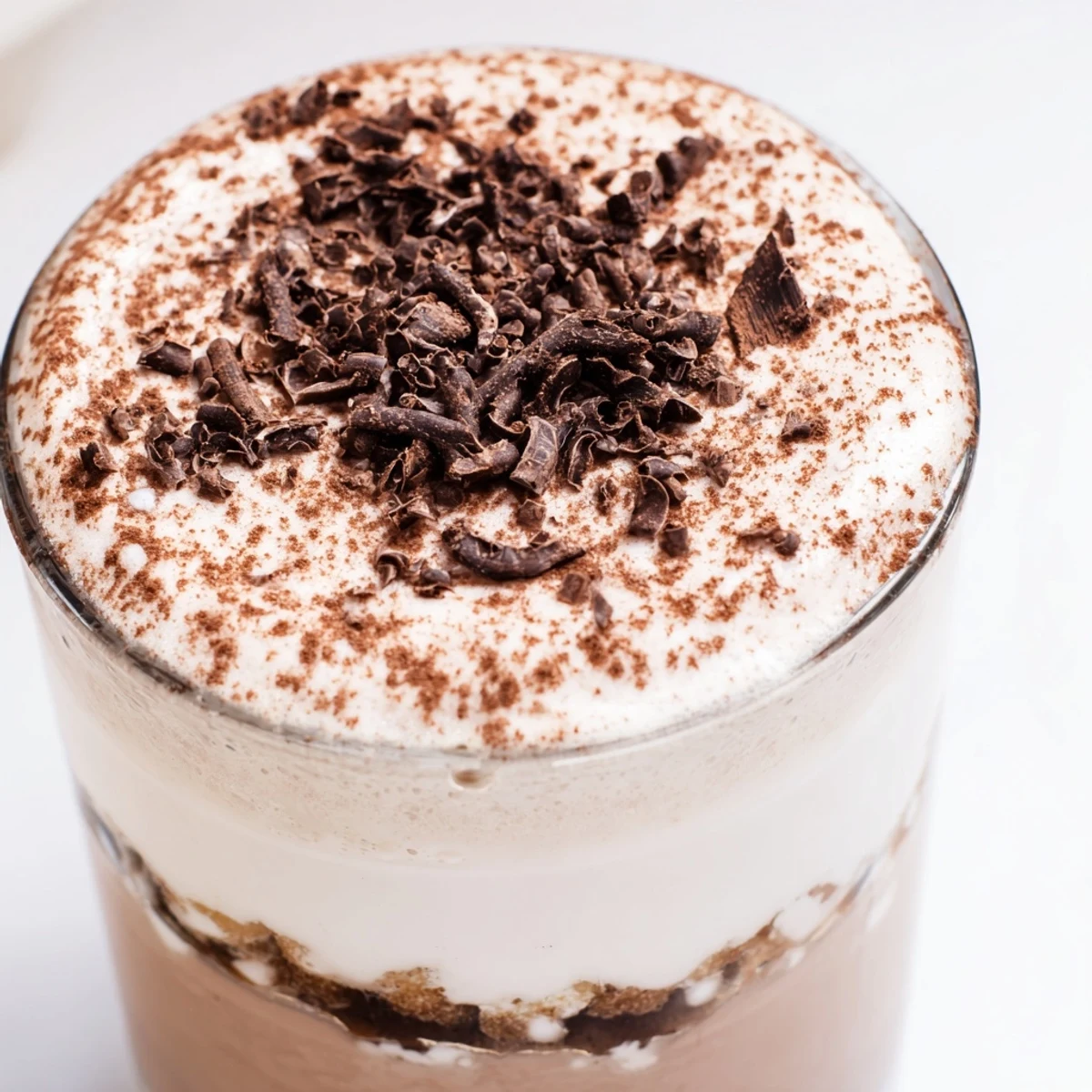 Steaming Tiramisu Latte recipe: a layered coffee drink, boasting creamy mascarpone and cocoa powder dusting.