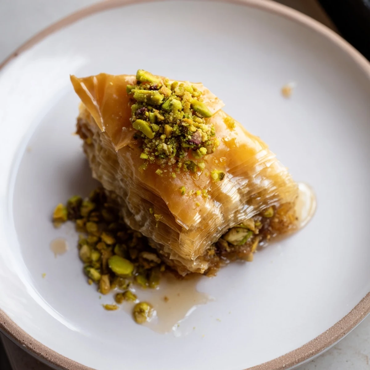 Crisp layers of phyllo create this decadent Turkish Hazelnut & Pistachio Baklava, a delicious treat.