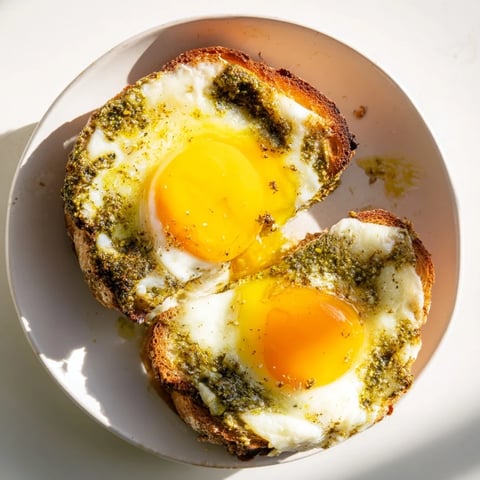 Golden-brown, melty Pesto Egg Grilled Cheese with oozy cheese and fragrant pesto filling, ready to eat.