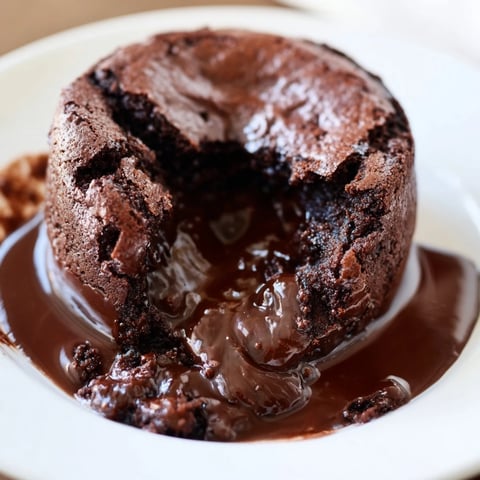 Warm Ina Garten Brownie Pudding, with a crackly top and rich, molten chocolate center.