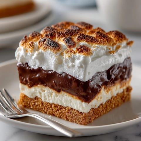 A close-up of frozen s'mores showing cool graham cracker sandwiches with whipped topping inside