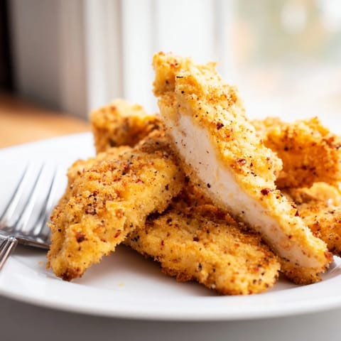 Juicy chicken tenders marinated in pickle brine and coated with ranch seasoning.  