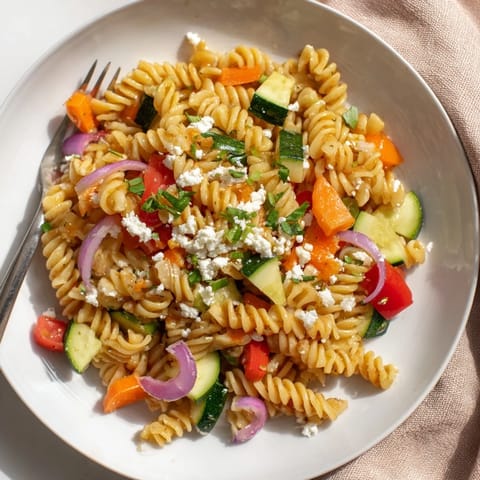 Pasta Salad Seasonal Veggies