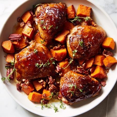 Maple Glazed Chicken Sweet Potatoes