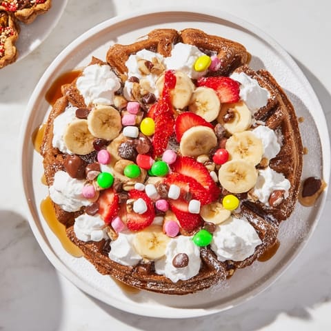 Gingerbread House Waffle Bar
