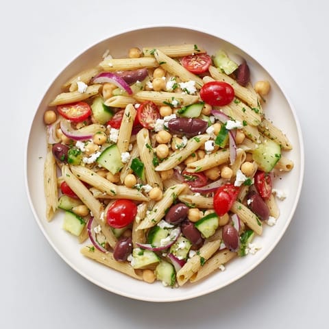 Mediterranean Pasta Salad Chickpeas