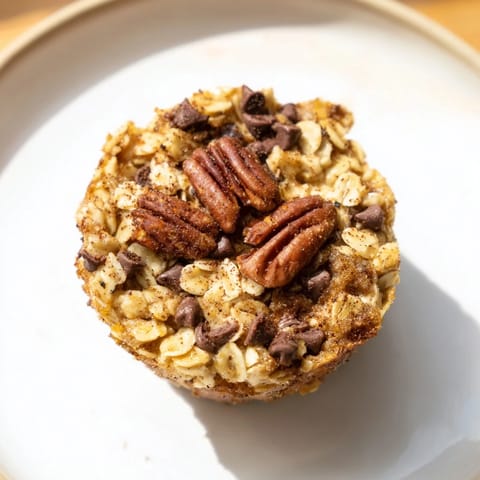 These homemade Baked Oatmeal Cups showcase a delightful mix of oats and add-ins, ready soon.