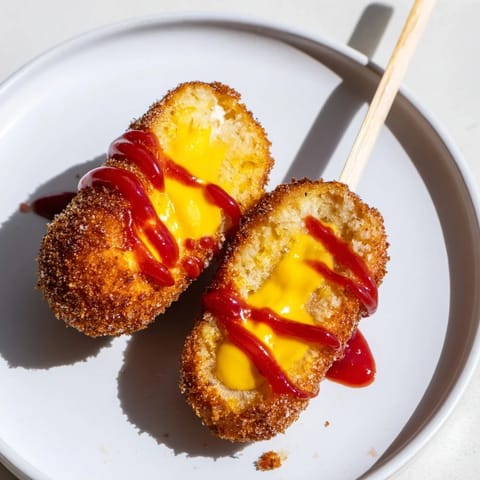 Cheesy Korean Corn Dogs
