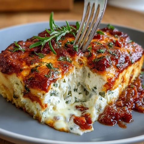 Pizza Style Cottage Cheese Bake