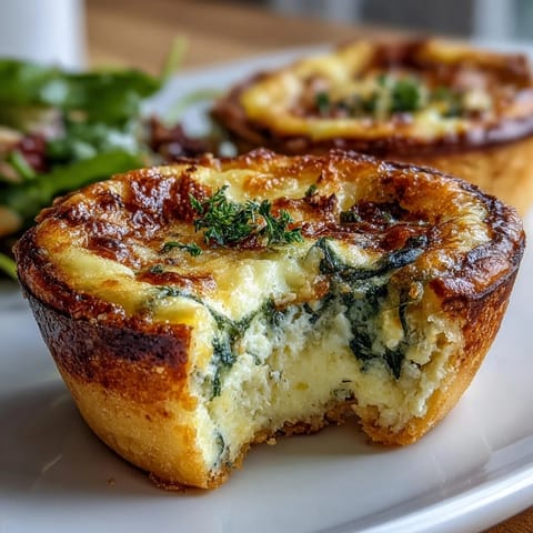 Bite-sized mini quiches filled with creamy Gruyère and colorful bell peppers, baked golden for a bridal shower brunch.  