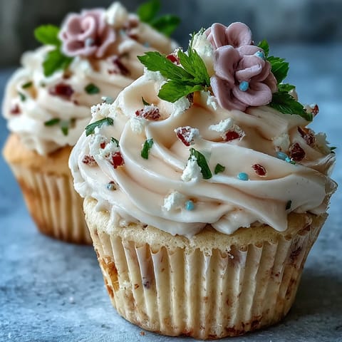 Baby in Bloom Floral Cupcakes with Pastel Buttercream: Delicate vanilla cupcakes topped with beautifully piped pastel buttercream flowers — perfect for baby showers and spring celebrations.  