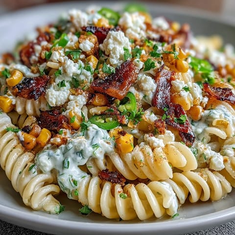 Elote Corn Pasta Cotija