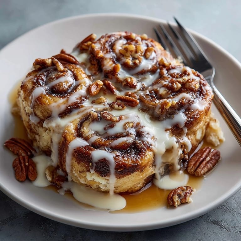 Cozy brunch scene featuring All-American Cinnamon Roll French Toast Casserole served warm with a tempting maple syrup drizzle.
