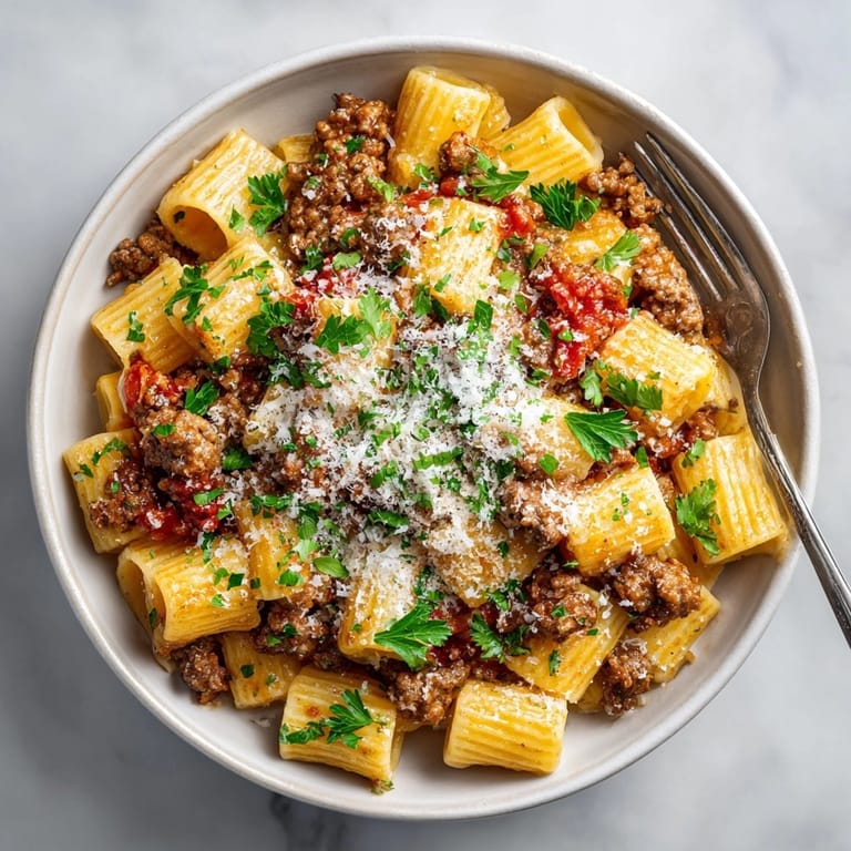 Tender ground turkey and creamy cheese sauce smother the pasta in this comforting Cheesy Ground Turkey Pasta recipe.