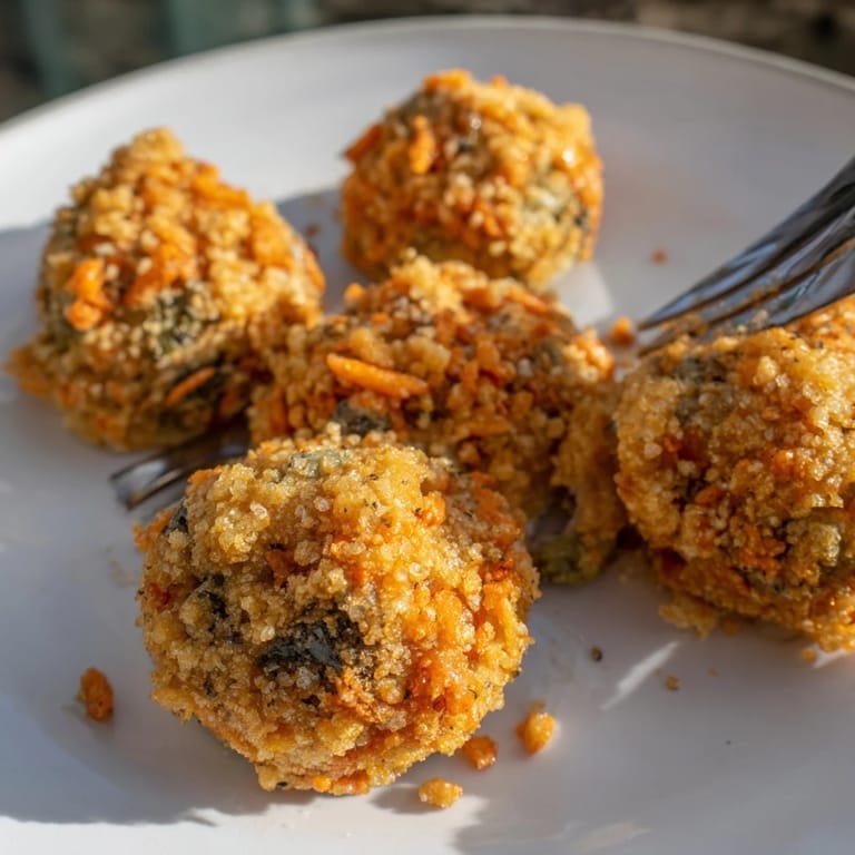 Crispy Flamin Hot Cheetos-coated biscuit balls, ideal for snack time indulgence.