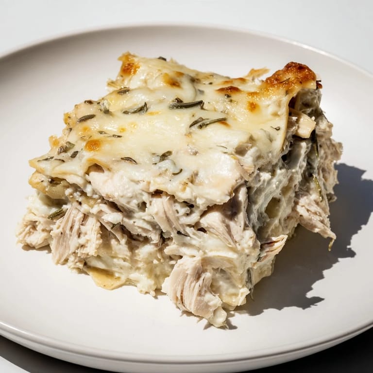 Imagine the rich aroma of rosemary chicken lasagna, a hearty Italian dish perfect for dinner tonight.
