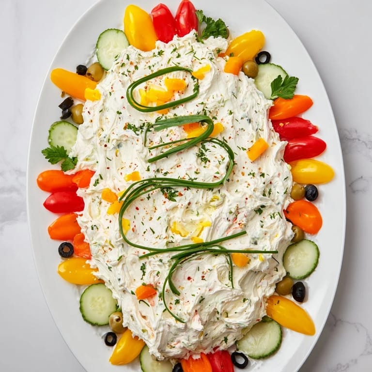 Delicious Christmas Lights Appetizer Spread, a colorful, vegetarian treat with fresh herbs and gluten-free crackers.