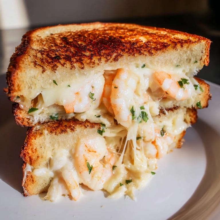 Picture this: a super-crispy Quick Shrimp Grilled Cheese with melty cheese and tender shrimp.