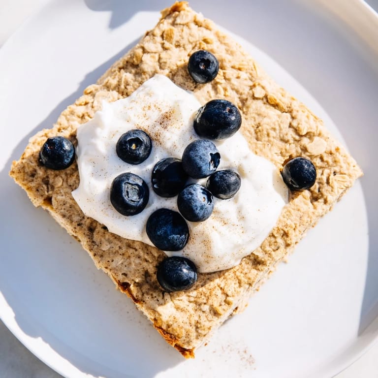 A warm, hearty serving of protein pancake oats, perfect for a high-protein breakfast choice.