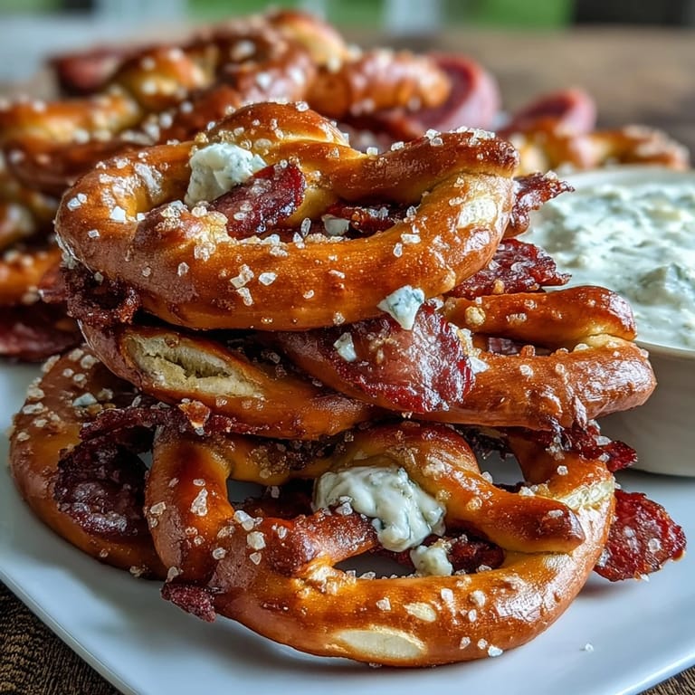 Game Day Baseball Snack Board with Pretzels and Dips, showcasing pretzels, assorted cheeses, and bold dips, perfect for cheering on your team.